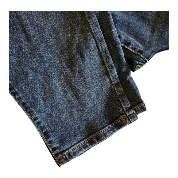 St John Bay Y2K Womens Size 14 Skinny Leg Denim Blue Jeans Embroidered Retro - Picture 3 of 8